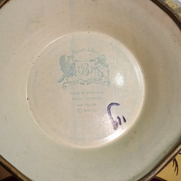 Baret Ware Vintage Regal Compote Tin Bowl Windsor Caernarvon Alnwick Castles - Picture 7 of 8